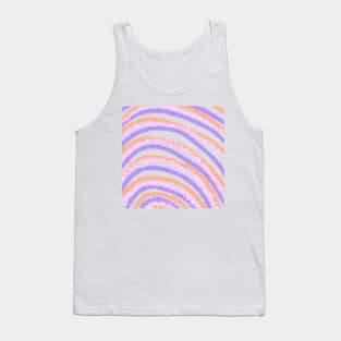 Purple orange Red watercolor art design Tank Top